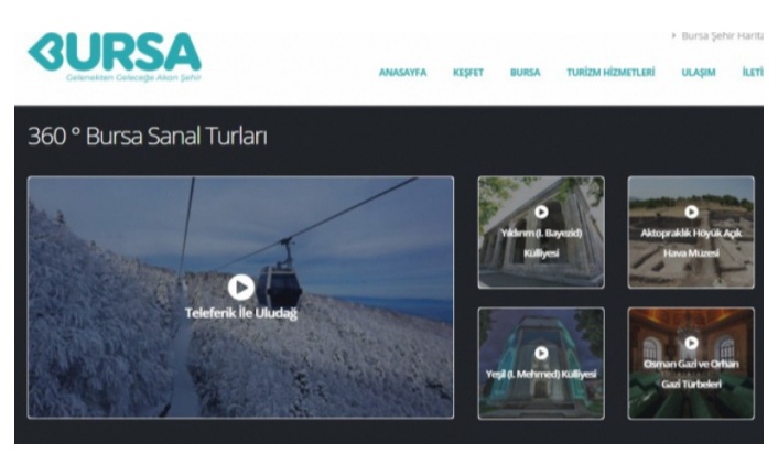 Bursa’nın turizm portalı yayında